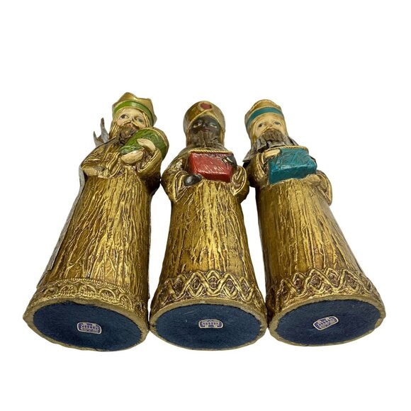 Set Of 3 Vintage Schmid Bros Figurines Three Wise Men Kings Christmas Decor - Picture 4 of 7